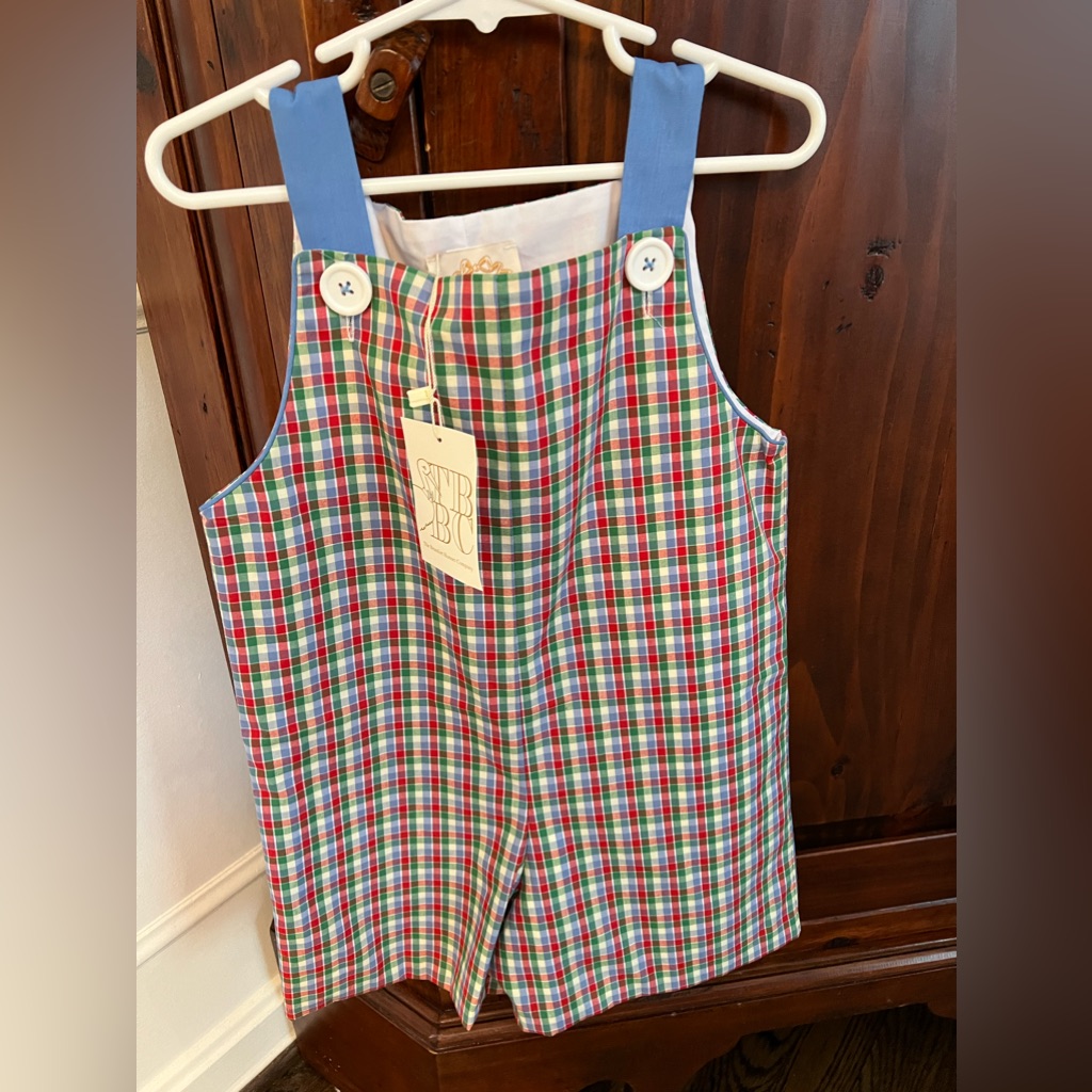 Beaufort Bonnet Teddy Jon Jon In Miss Porters Plaid 3t Nwt